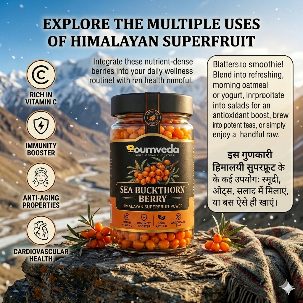 Super Himalayan Sea Buckthorn Berries Sun Dried