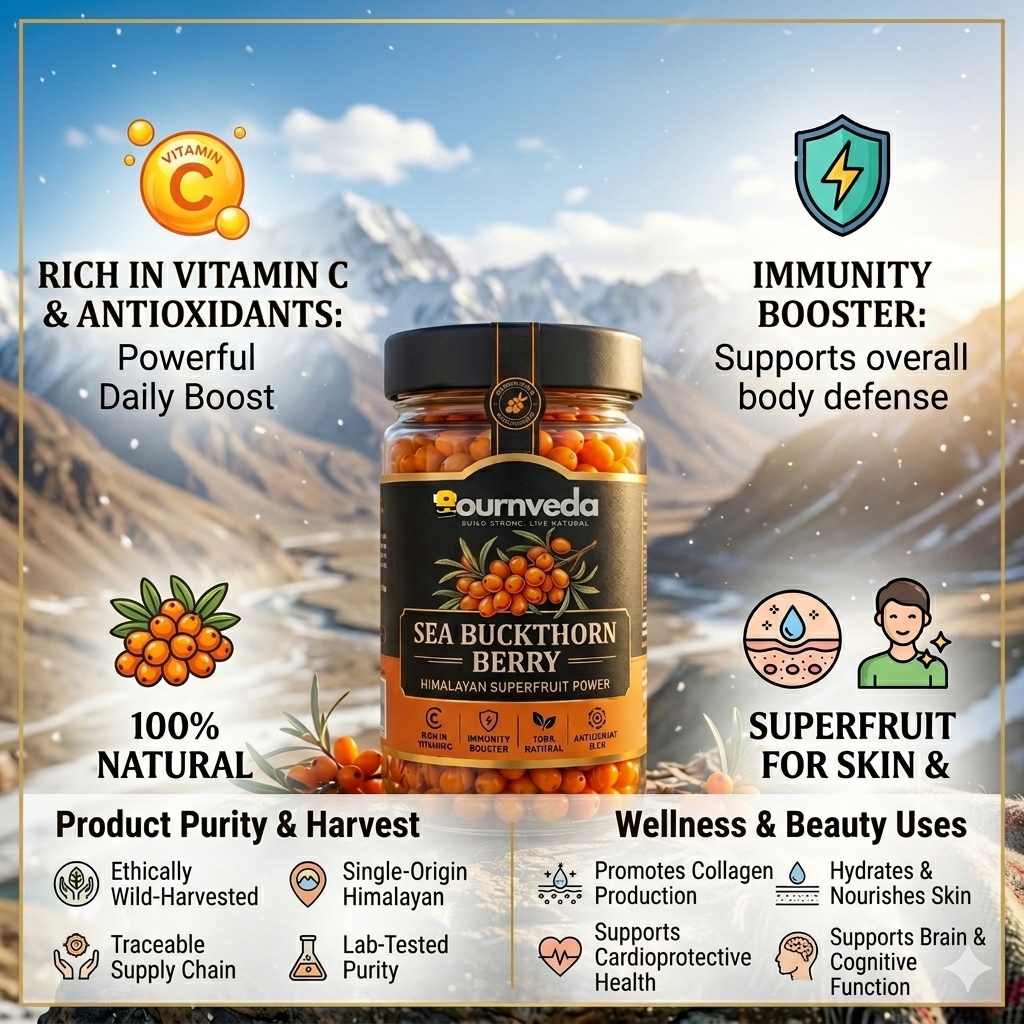 Super Himalayan Sea Buckthorn Berries Sun Dried