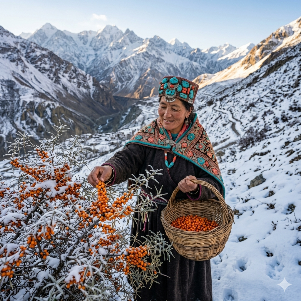 Super Himalayan Sea Buckthorn Berries Sun Dried
