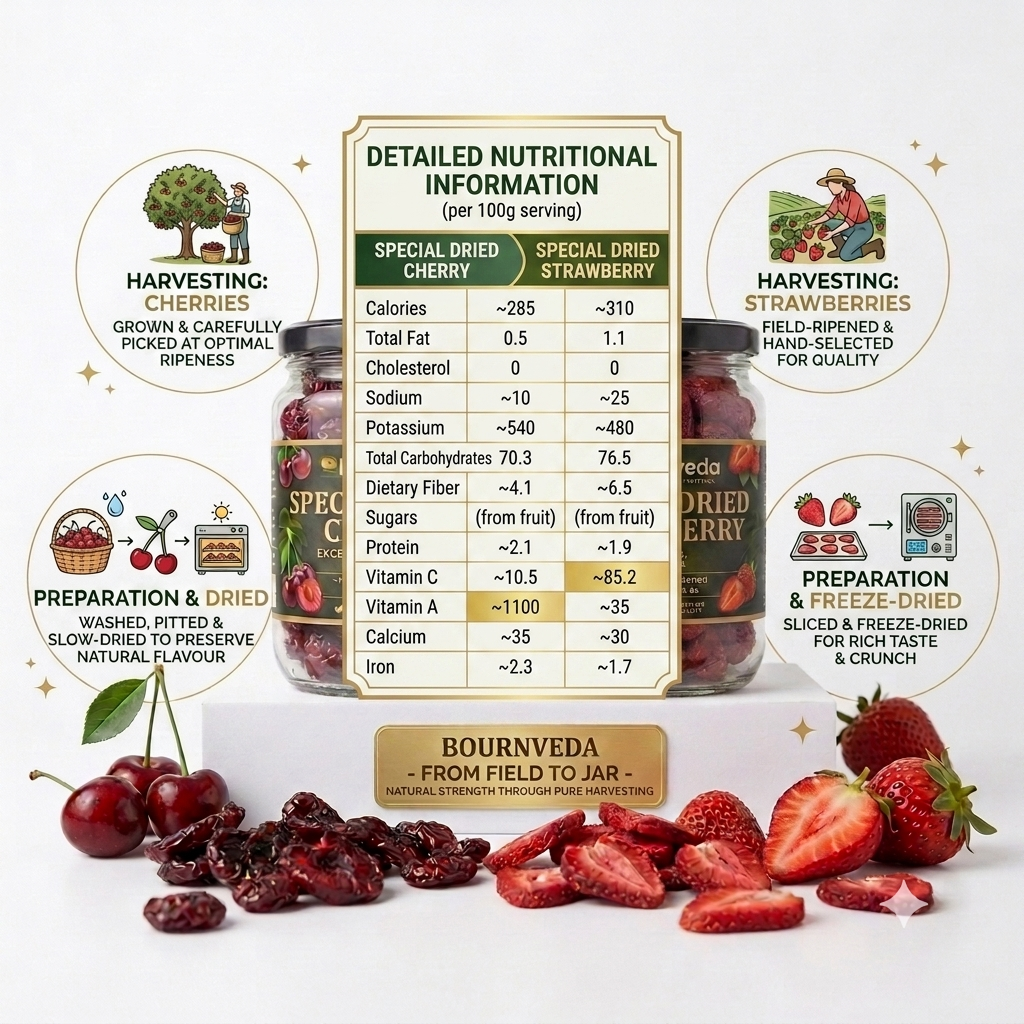 Bournveda Premium Dried Berry Combo Pack