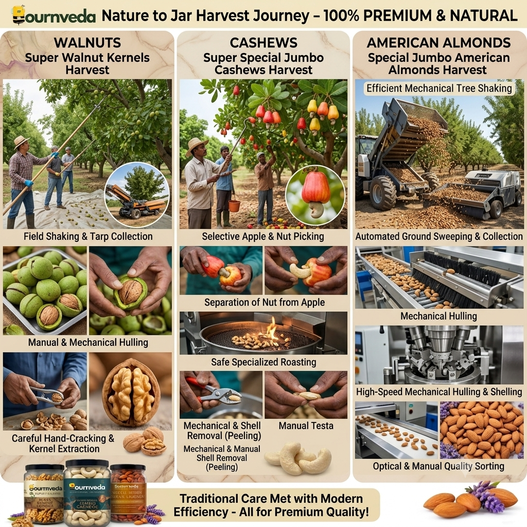 Bournveda Premium Dry Fruits Trio Pack