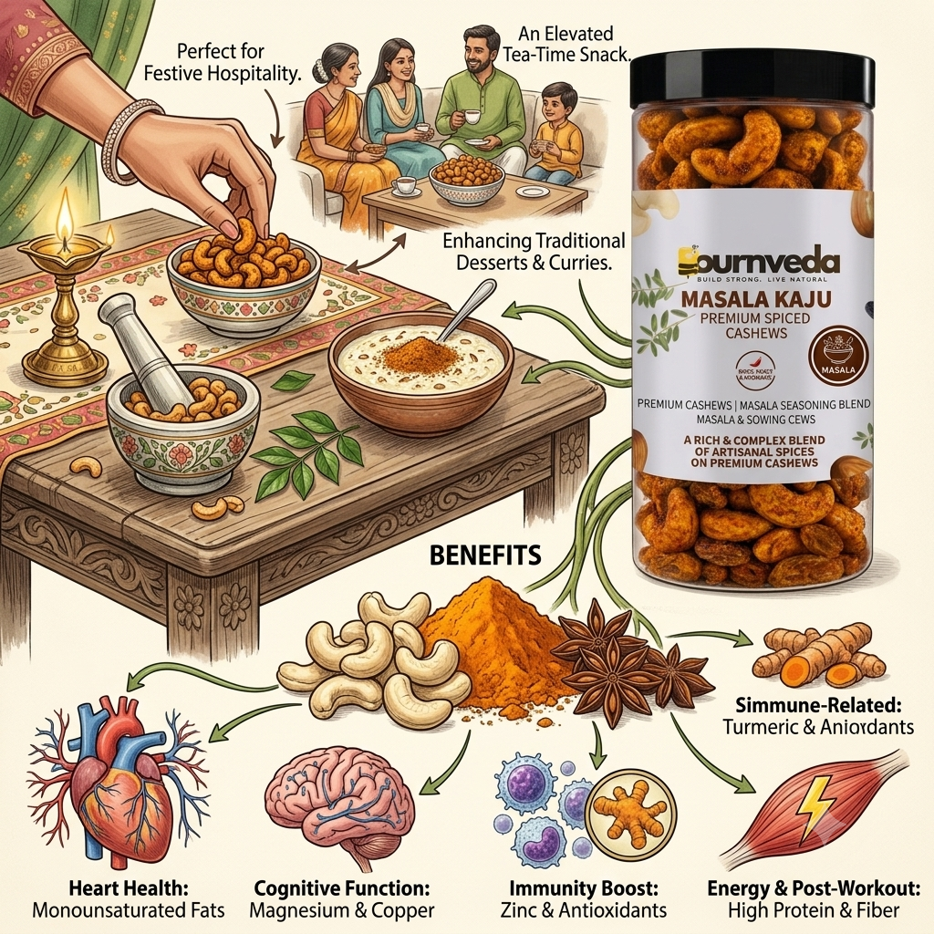 Creamy Crunchy Masala Cashews