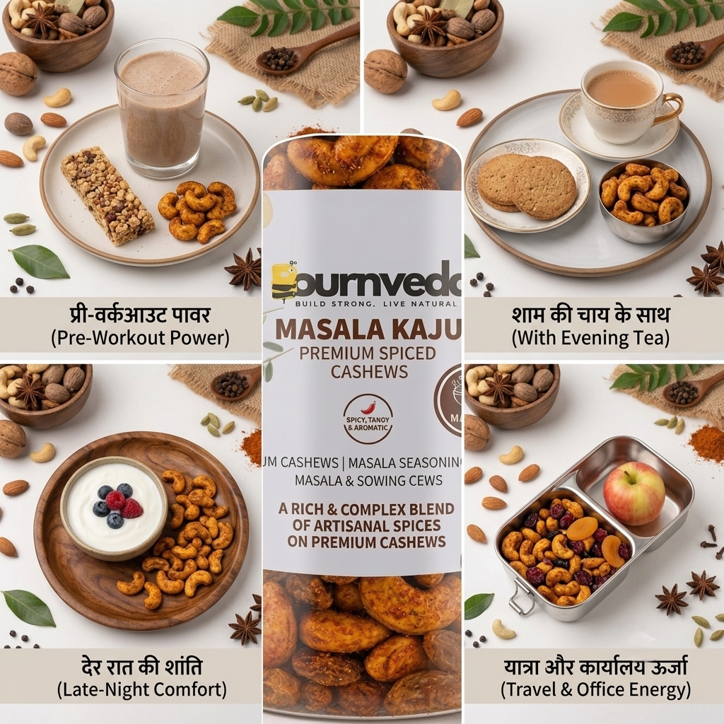 Creamy Crunchy Masala Cashews