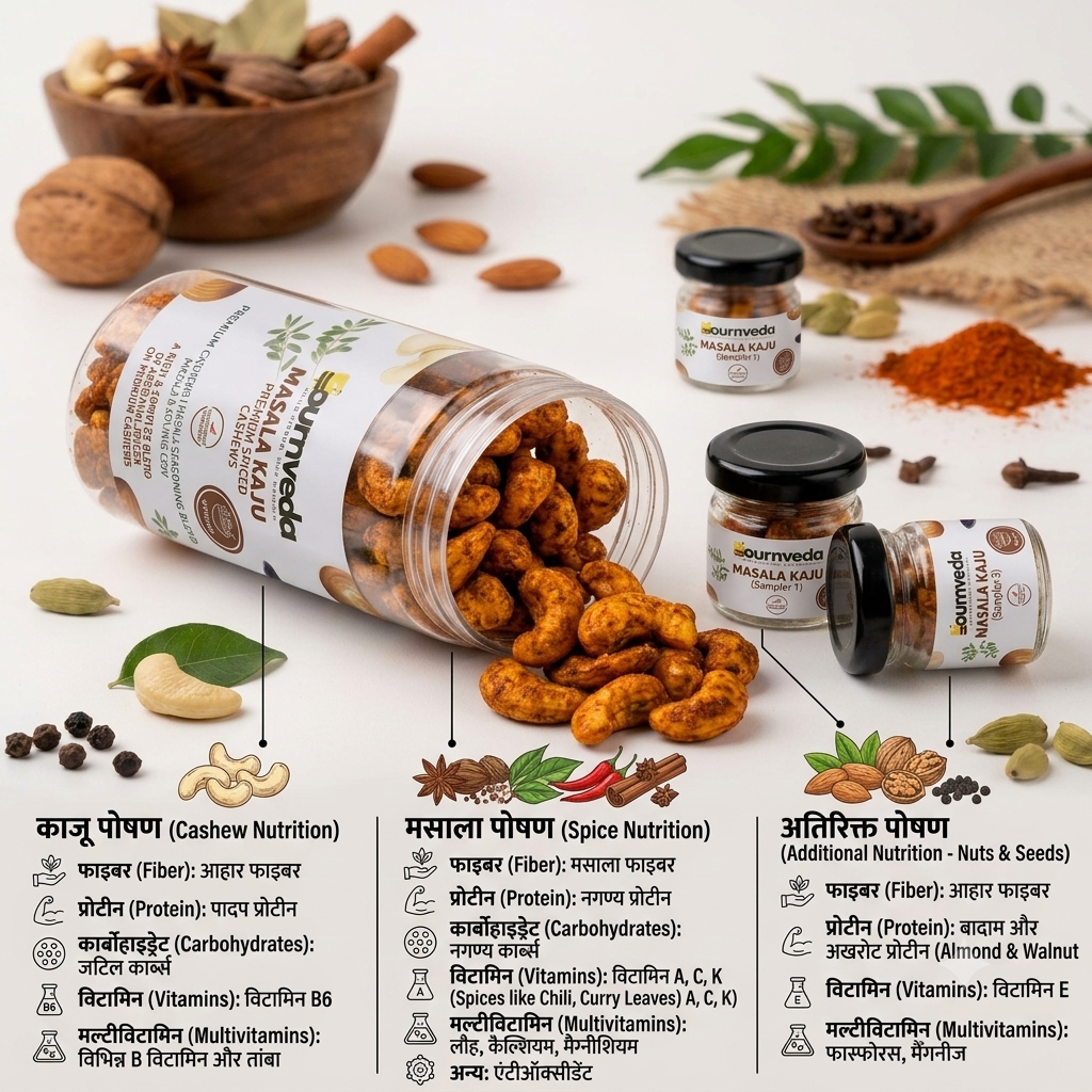 Creamy Crunchy Masala Cashews