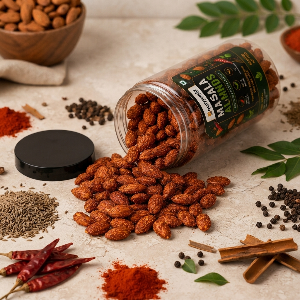 Bournveda Premium Roasted Masala Almonds