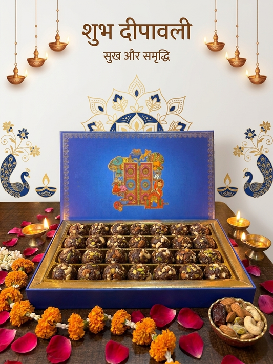 BOURNVEDA Premium Dry Fruit Laddu – 900g | No Added Sugar | Diwali Gift Hamper