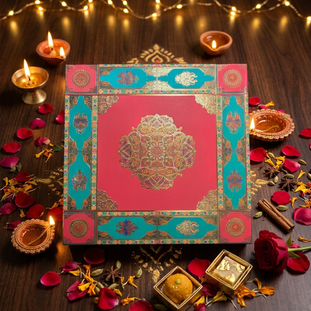 BOURNVEDA Premium Dry Fruits & Laddu Combo – 650g | Luxury Diwali Gift Hamper