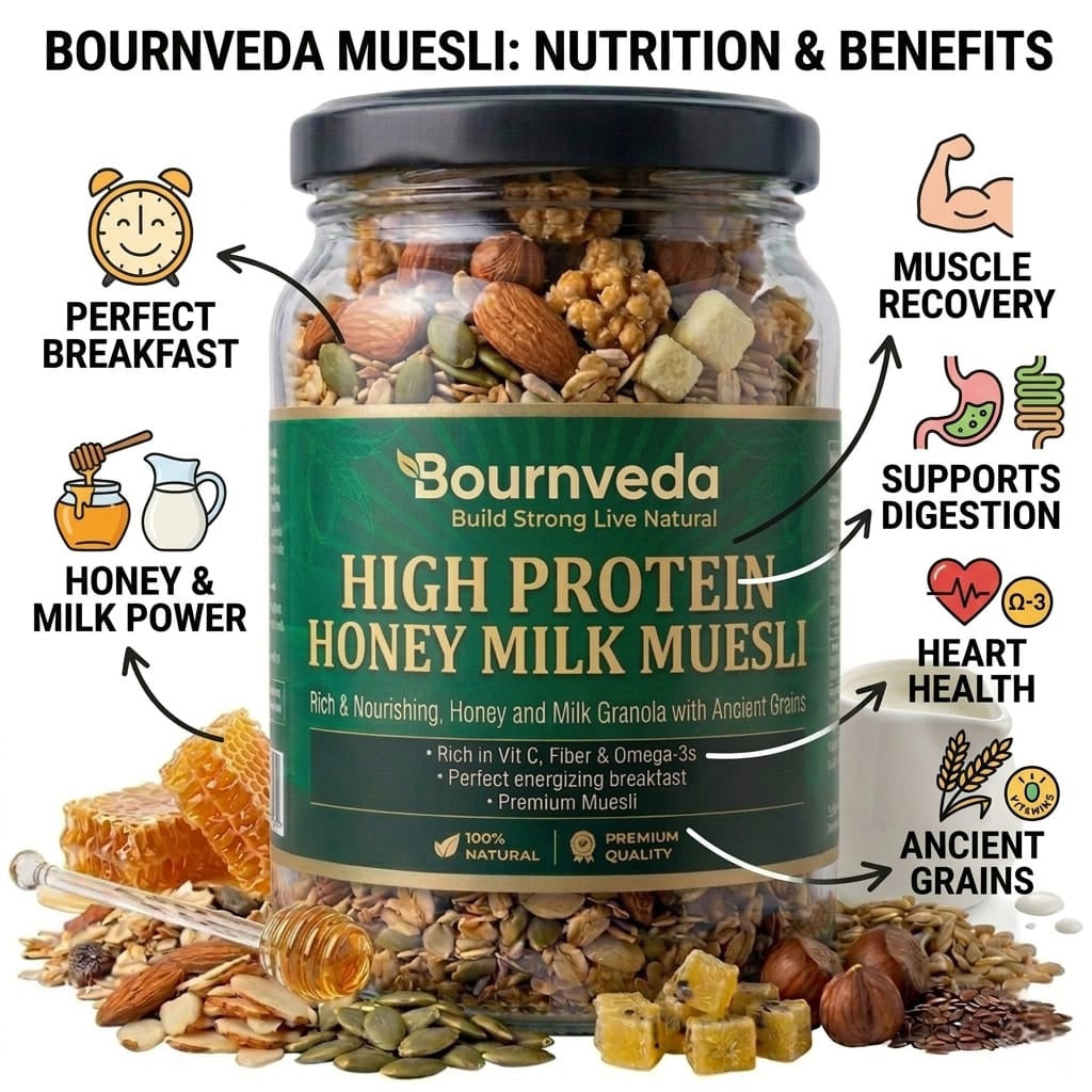 High Protein Milk Honey Muesli