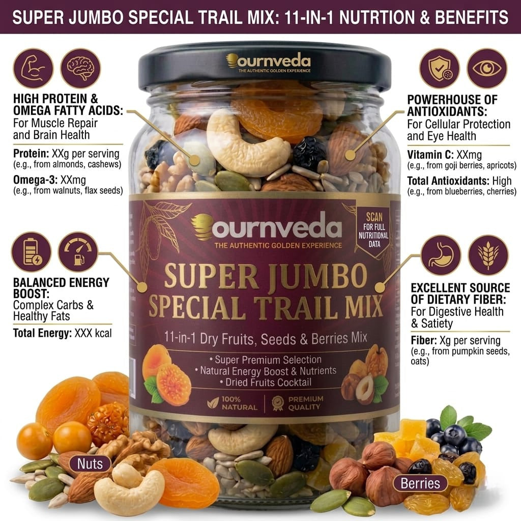 Super Jumbo Special Trail  Mix 11-in- 1 Dry Fruits & Seeds & Berries & Fruits