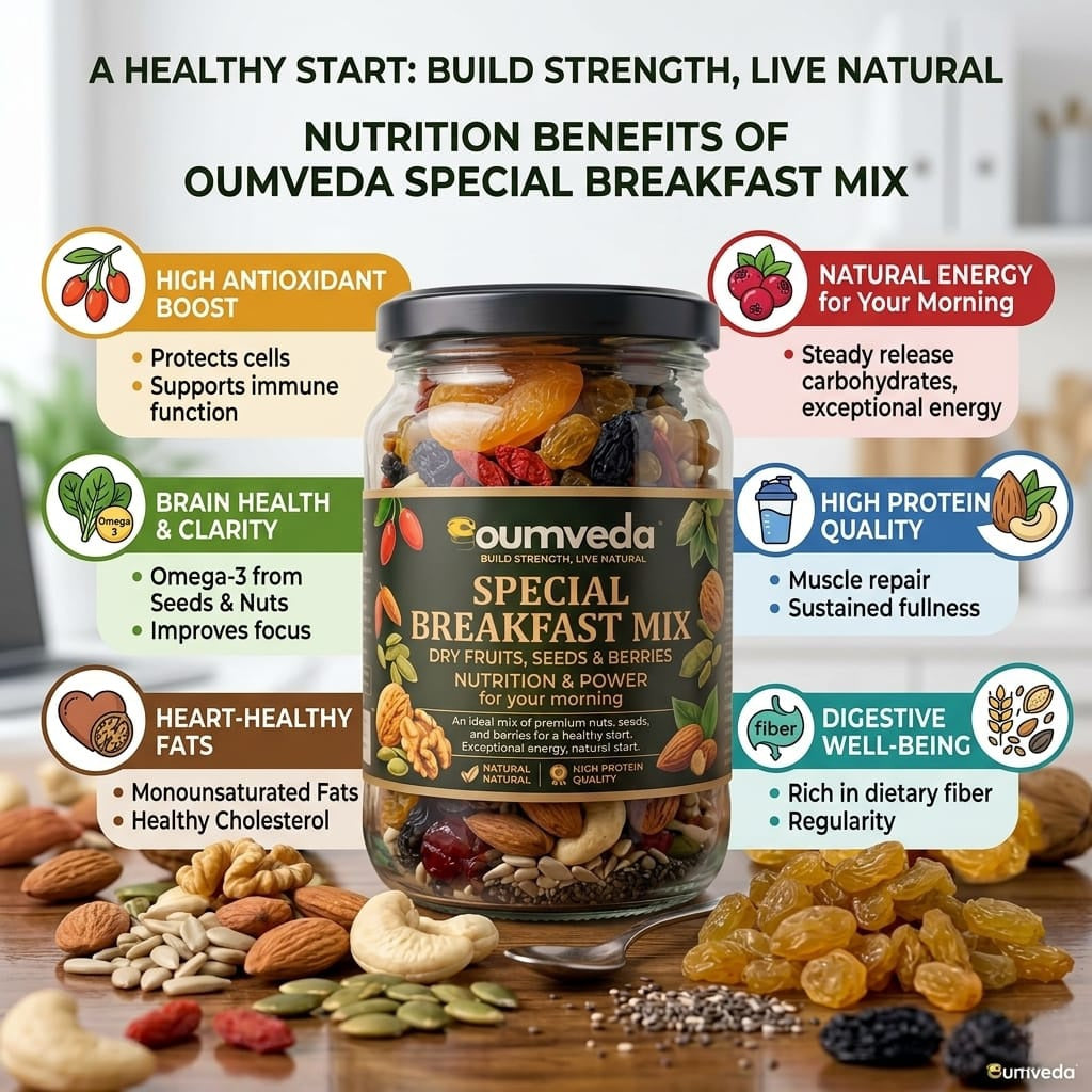 Special Breakfast  Mix Dry Fruits & Seeds & Berries