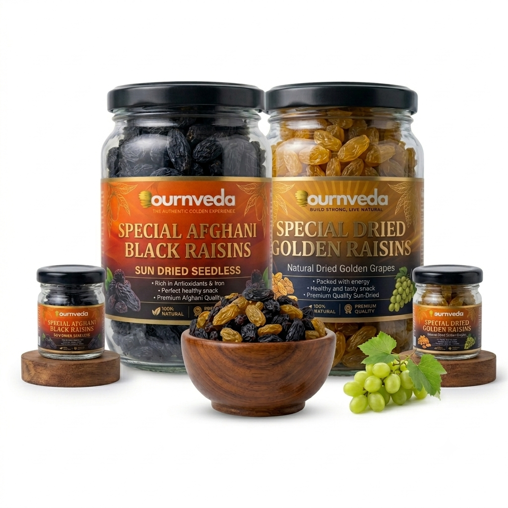 Afghani Black Raisins & Golden Raisins