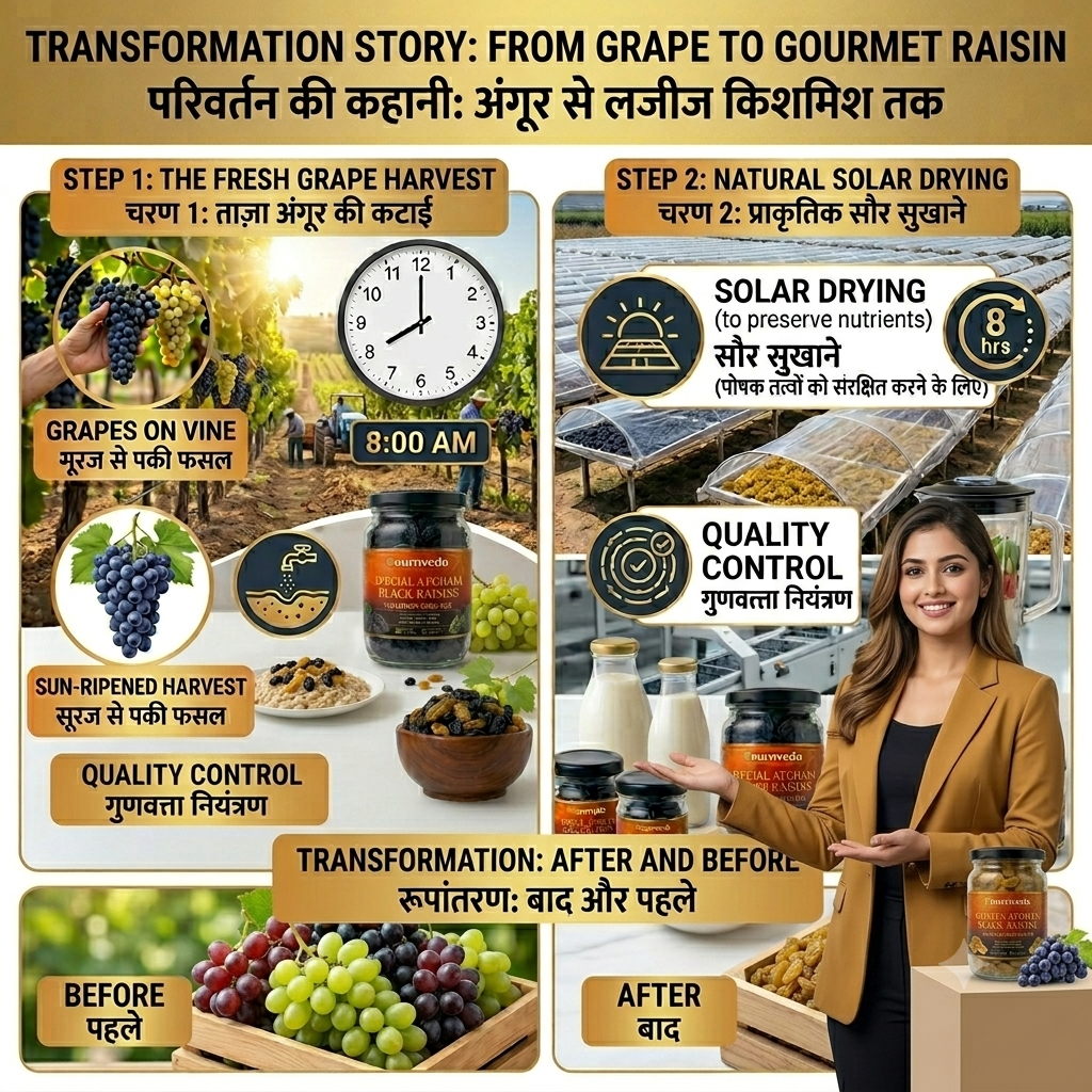 Afghani Black Raisins & Golden Raisins