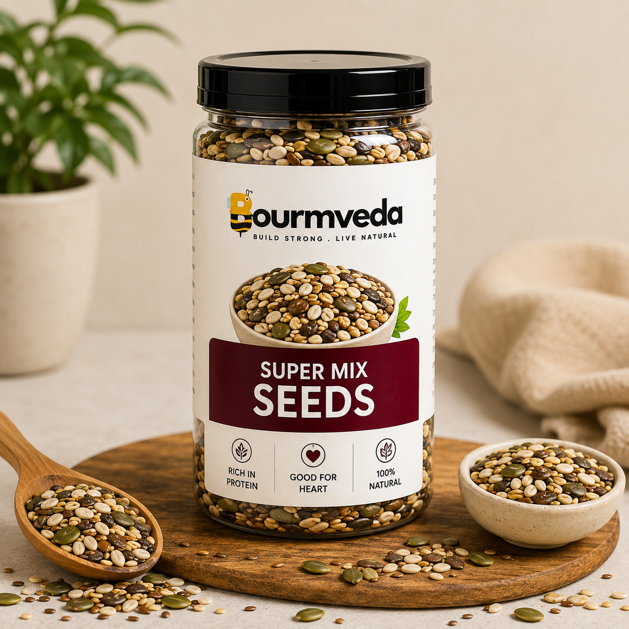 Bournveda Premium Muesli with Super Mix Seeds - 1000g