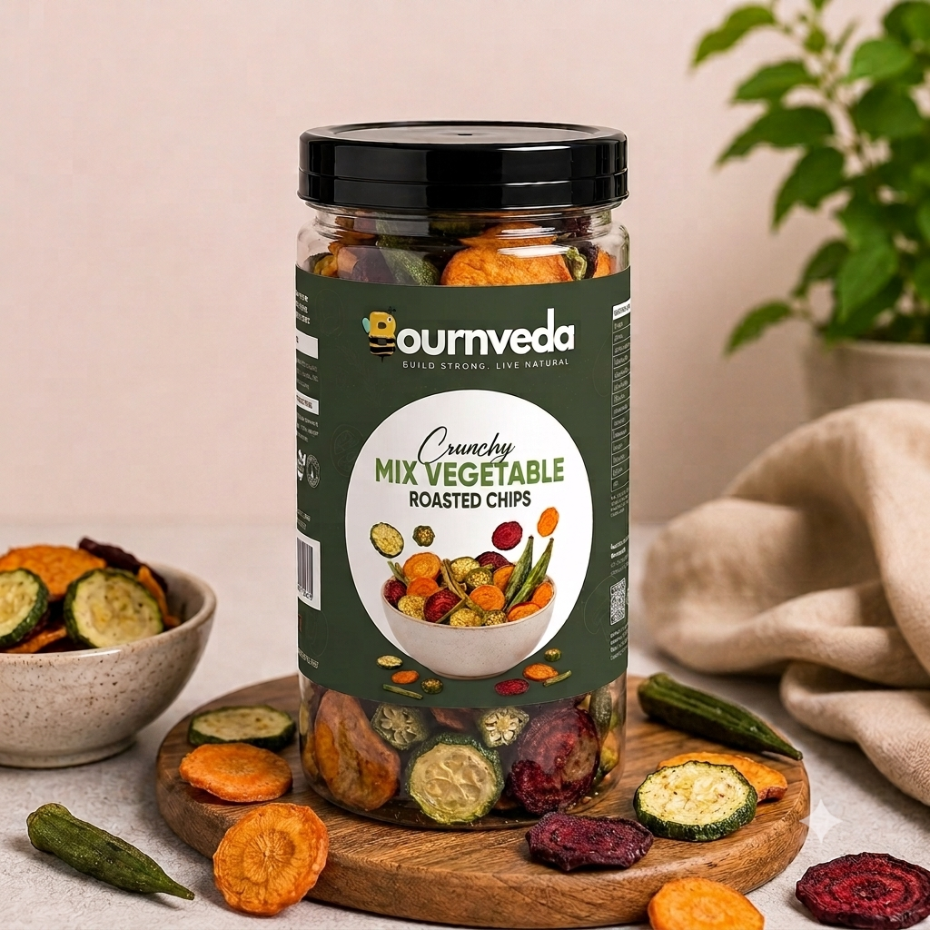 Bournveda Crunchy Mix Vegetable Roasted Chips