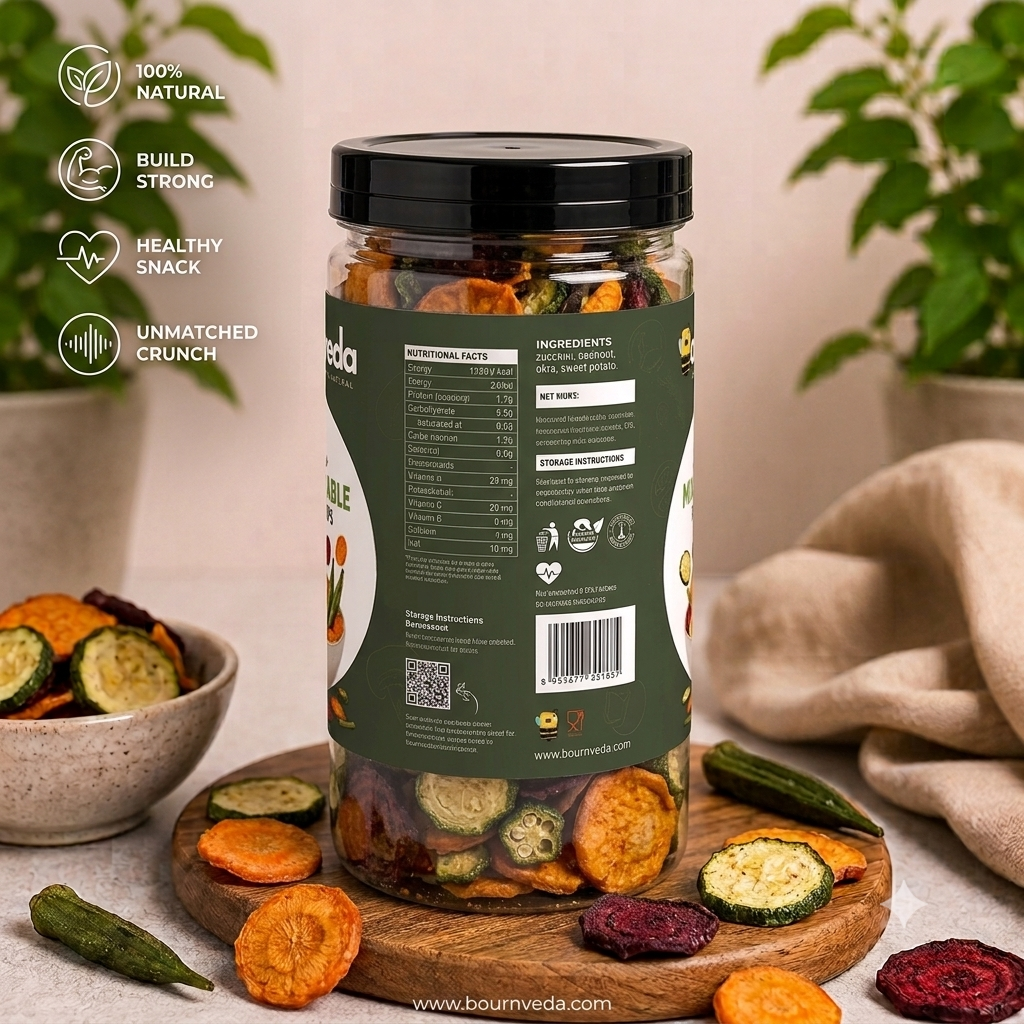Bournveda Crunchy Mix Vegetable Roasted Chips