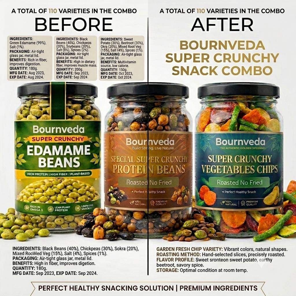 Bournveda Daily Wellness Combo 3 Jars