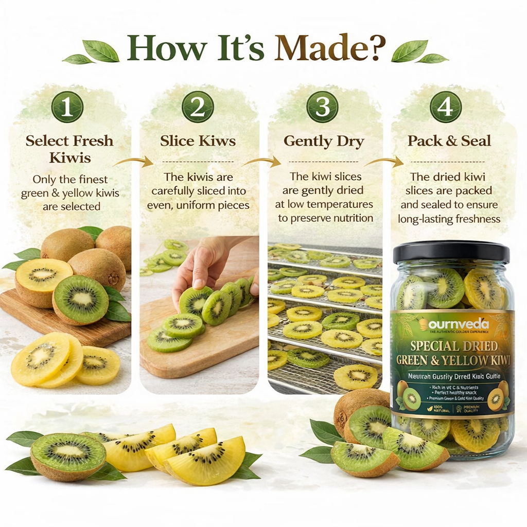 Dried Green & Yellow Kiwi
